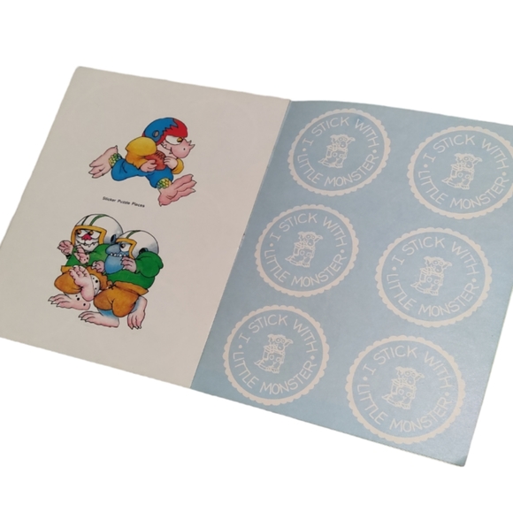Vintage 1984 Mercer Mayer Little Monster's "Sports Fun" 75 Sticker Book- Unused - Picture 10 of 11